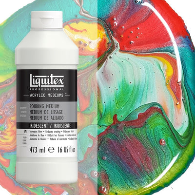 Liquitex Iridescent Pouring Medium 437 ML | Reliance Fine Art |Acrylic Mediums & VarnishesResin and Pouring Mediums & Sets
