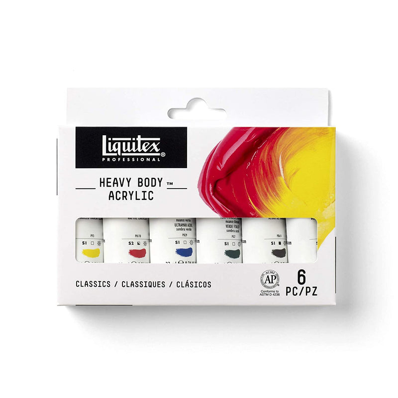 Liquitex Professional Heavy Body Acrylic Classics Paint, 6 x 22ml | Reliance Fine Art |Acrylic Paint SetsPaint Sets