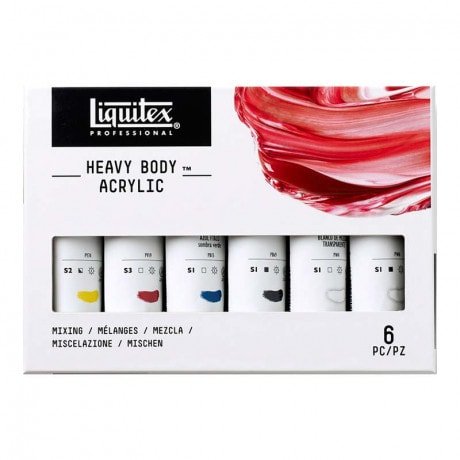 Liquitex Professional Heavy Body Acrylic Mixing Set of 6 | Reliance Fine Art |Acrylic Paint SetsPaint Sets