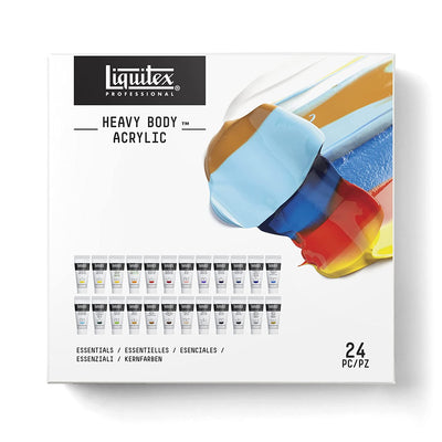 Liquitex Professional Heavy Body Acrylic Paint Set of 24x22ML - Essential Colors | Reliance Fine Art |Acrylic Paint SetsPaint Sets