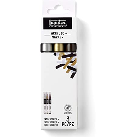 Liquitex Professional Metallic / Iridescent Paint Marker 2-4 mm (Set of 3) | Reliance Fine Art |Illustration Pens & Brush PensMarkersPaint Markers