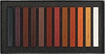 LYRA Rembrandt Pastels Brown Tones Assorted Set of 12 (L5641121) | Reliance Fine Art |PastelsSketching Pencils Sets