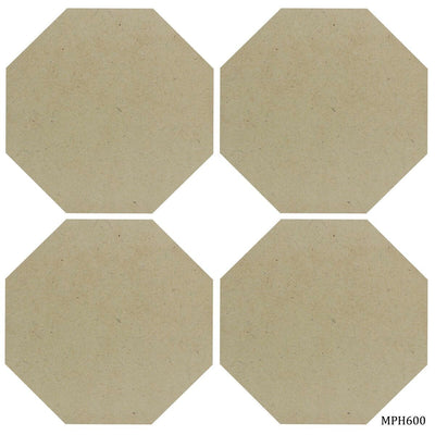 MDF Plate Hexagon 4MM Size:6X6 inch Set of 4 Pcs (MPH600) | Reliance Fine Art |Moulds & Surfaces for Resin and Fluid ArtResin and Fluid Art
