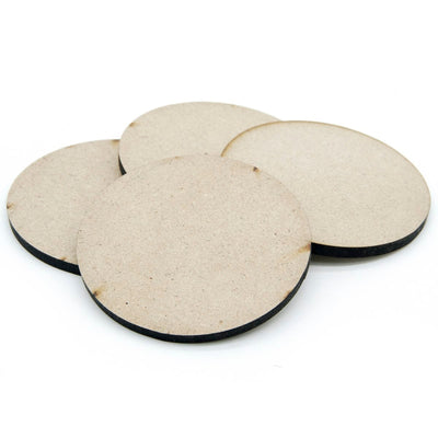 MDF Plate Round 4MM inch Size:3X3 inch Set of 4 Pcs (MPR300) | Reliance Fine Art |Moulds & Surfaces for Resin and Fluid ArtResin and Fluid Art