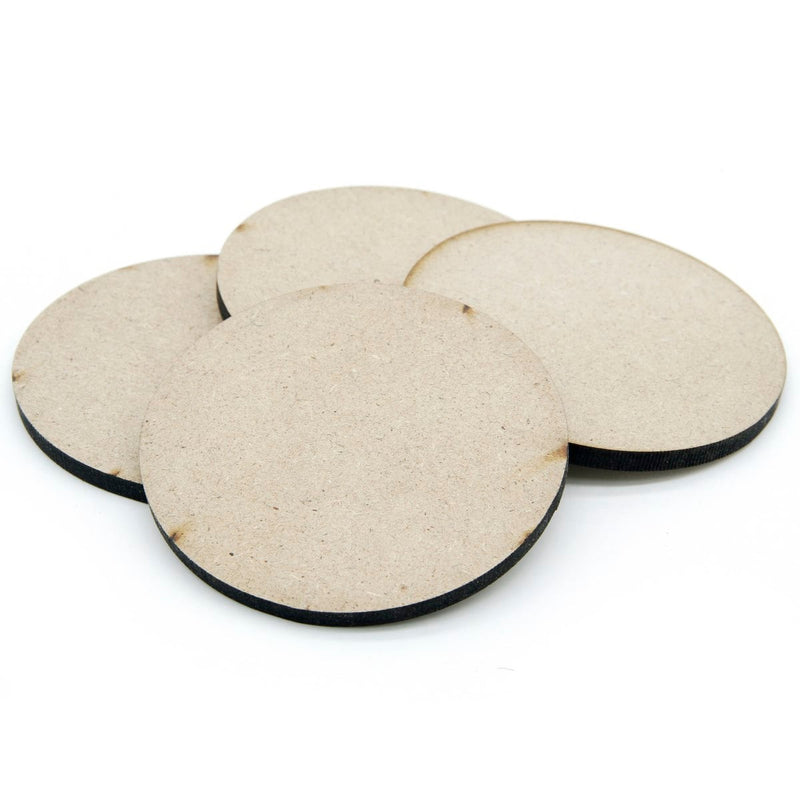 MDF Plate Round 4MM Size: 9X9 inch Set of 4 Pcs (MPR900) | Reliance Fine Art |Moulds & Surfaces for Resin and Fluid ArtResin and Fluid Art