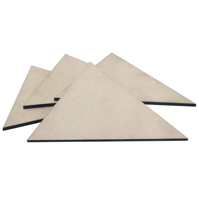 MDF Plate Triangle 4MM Size: 8X8 inch Set of 4 Pcs (MPT800) | Reliance Fine Art |Moulds & Surfaces for Resin and Fluid ArtResin and Fluid Art