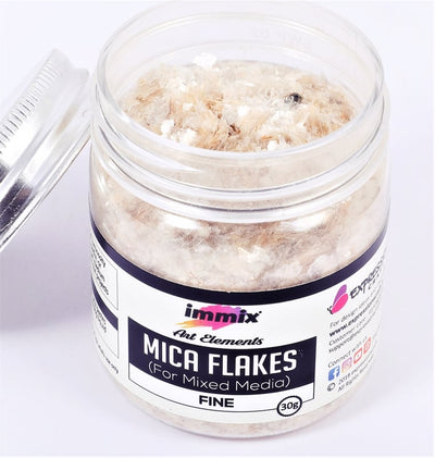 Mica Flakes - Fine (30 GMS) | Reliance Fine Art |Resin and Fluid ArtTexture mediums for Resin and Fluid Art