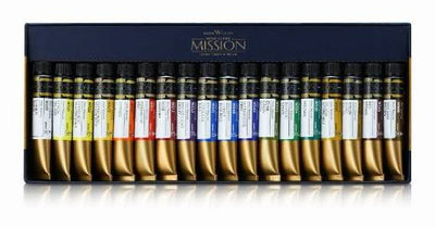 MISSION GOLD PROFESSIONAL WATERCOLOUR - SET OF 18 TUBES X 7 ML (MWC-7018) | Reliance Fine Art |Mijello Mission Gold WatercolorPaint SetsWatercolor Paint