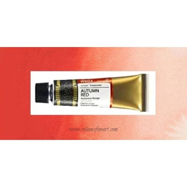 Mission Gold Watercolor 15ml - AUTUMN RED (W603) Series C | Reliance Fine Art |Mijello Mission Gold WatercolorWater ColorWatercolor Paint