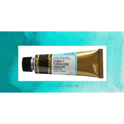Mission Gold Watercolor 15ml - COBALT TURQUOISE (W590) Series E | Reliance Fine Art |Mijello Mission Gold WatercolorWater ColorWatercolor Paint