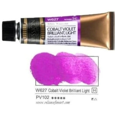 Mission Gold Watercolor 15ml - COBALT VIOLET BRILLIANT LIGHT (W627) Series H | Reliance Fine Art |Mijello Mission Gold WatercolorWater ColorWatercolor Paint