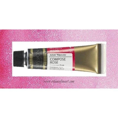 Mission Gold Watercolor 15ml - COMPOSE RED / COMPOSE ROSE (W599) Series D | Reliance Fine Art |Mijello Mission Gold WatercolorWater ColorWatercolor Paint