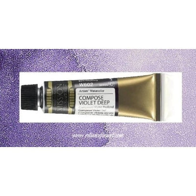 Mission Gold Watercolor 15ml - COMPOSE VIOLET DEEP (W602) Series C | Reliance Fine Art |Mijello Mission Gold WatercolorWater ColorWatercolor Paint