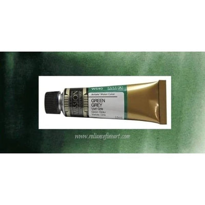 Mission Gold Watercolor 15ml - GREEN GREY (W540) Series A | Reliance Fine Art |Mijello Mission Gold WatercolorWater ColorWatercolor Paint