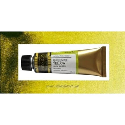 Mission Gold Watercolor 15ml - GREENISH YELLOW (W531) Series C | Reliance Fine Art |Mijello Mission Gold WatercolorWater ColorWatercolor Paint