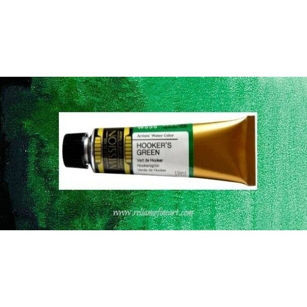 Mission Gold Watercolor 15ml - Hookers Green (W535) Series B | Reliance Fine Art |Mijello Mission Gold WatercolorWater ColorWatercolor Paint