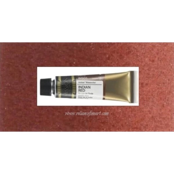 Mission Gold Watercolor 15ml - Indian Red (W601) Series B | Reliance Fine Art |Mijello Mission Gold WatercolorWater ColorWatercolor Paint