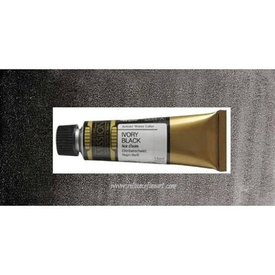 Mission Gold Watercolor 15ml - Ivory Black (W502) Series A | Reliance Fine Art |Mijello Mission Gold WatercolorWater ColorWatercolor Paint