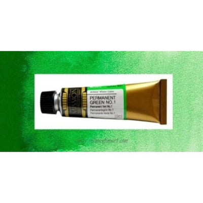 Mission Gold Watercolor 15ml - PERMANENT GREEN NO.1 (W585) Series B | Reliance Fine Art |Mijello Mission Gold WatercolorWater ColorWatercolor Paint
