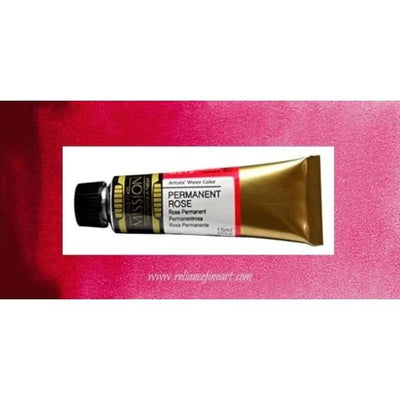 Mission Gold Watercolor 15ml - PERMANENT ROSE (W512) Series E | Reliance Fine Art |Mijello Mission Gold WatercolorWater ColorWatercolor Paint