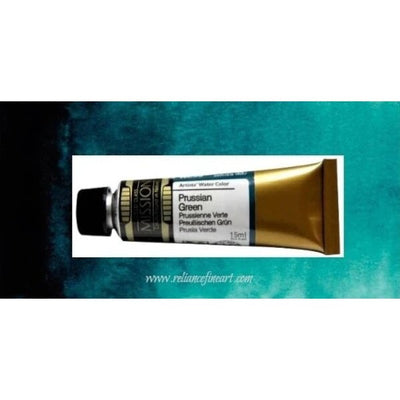 Mission Gold Watercolor 15ml - PRUSSIAN GREEN (W539) Series B | Reliance Fine Art |Mijello Mission Gold WatercolorWater ColorWatercolor Paint