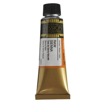 Mission Gold Watercolor 15ml - Raw Sienna (W569) Series A | Reliance Fine Art |Mijello Mission Gold Watercolor