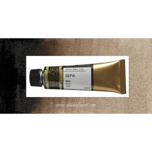 Mission Gold Watercolor 15ml - SEPIA (W567) Series A | Reliance Fine Art |Mijello Mission Gold WatercolorWater ColorWatercolor Paint