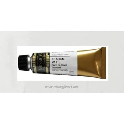 Mission Gold Watercolor 15ml - TITANIUM WHITE (Opaque) (W507) Series C | Reliance Fine Art |Mijello Mission Gold WatercolorWater ColorWatercolor Paint