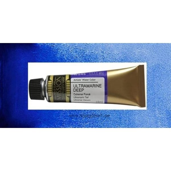 Mission Gold Watercolor 15ml - Ultramarine Deep (W545) Series B | Reliance Fine Art |Mijello Mission Gold WatercolorWater ColorWatercolor Paint