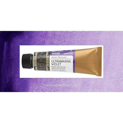 Mission Gold Watercolor 15ml - ULTRAMARINE VIOLET (W559) Series A | Reliance Fine Art |Mijello Mission Gold WatercolorWater ColorWatercolor Paint