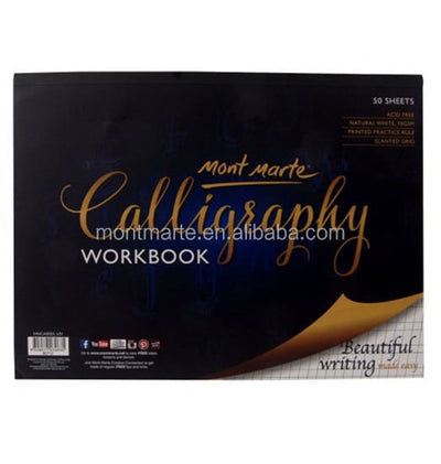Mont Marte Calligraphy Workbook 22.9x30.5cm 50 sheet (MMCA0005) | Reliance Fine Art |Calligraphy & Lettering