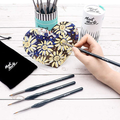 Mont Marte Detail Brush Collection 15pc (BMHS0046) | Reliance Fine Art |Brush Sets