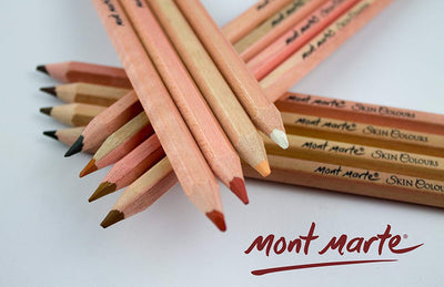 Mont Marte Skin Colour Pencils 12pc (MPN0103) | Reliance Fine Art |Sketching Pencils Sets