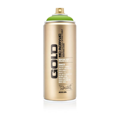 Montana Gold Acrylic Spray Paint 400 ML Lawn Green (6040) | Reliance Fine Art |Spray Paint