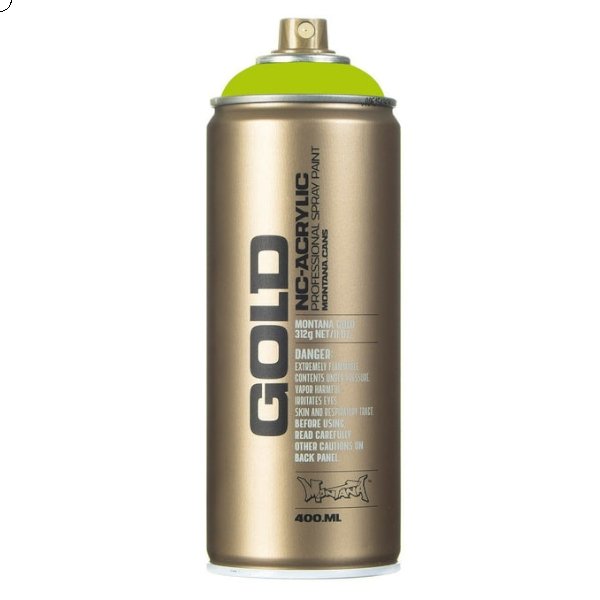 Montana Gold Acrylic Spray Paint 400 ML Lime (6030) | Reliance Fine Art |Spray Paint