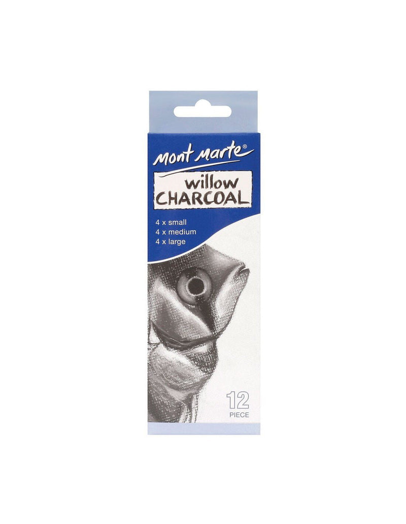 Monte Marte Willow Charcoal 12pcs Set | Reliance Fine Art |Charcoal & Graphite