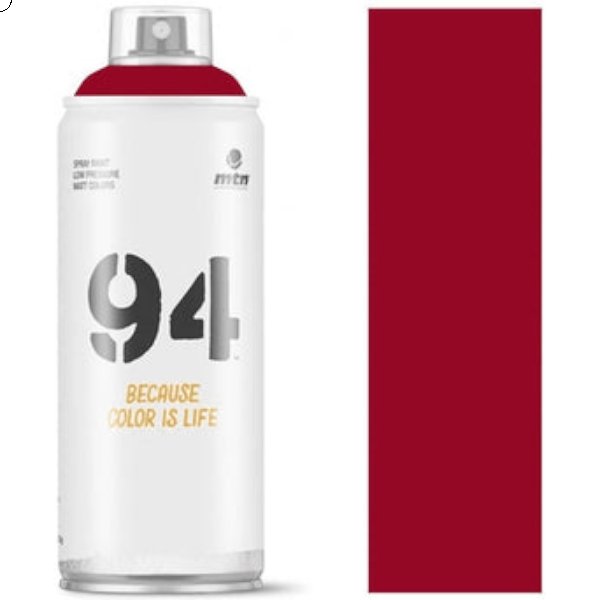 MTN 94 Spray Paint Clandestine Red 400ml | Reliance Fine Art |Spray Paint