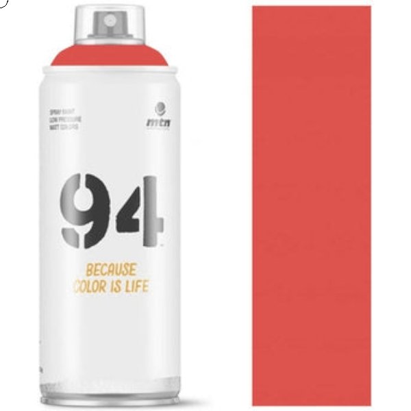 MTN 94 Spray Paint Fever Red 400ml | Reliance Fine Art |Spray Paint