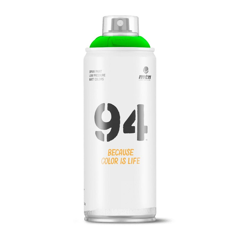 MTN 94 Spray Paint Fluro Green 400ml | Reliance Fine Art |Spray Paint