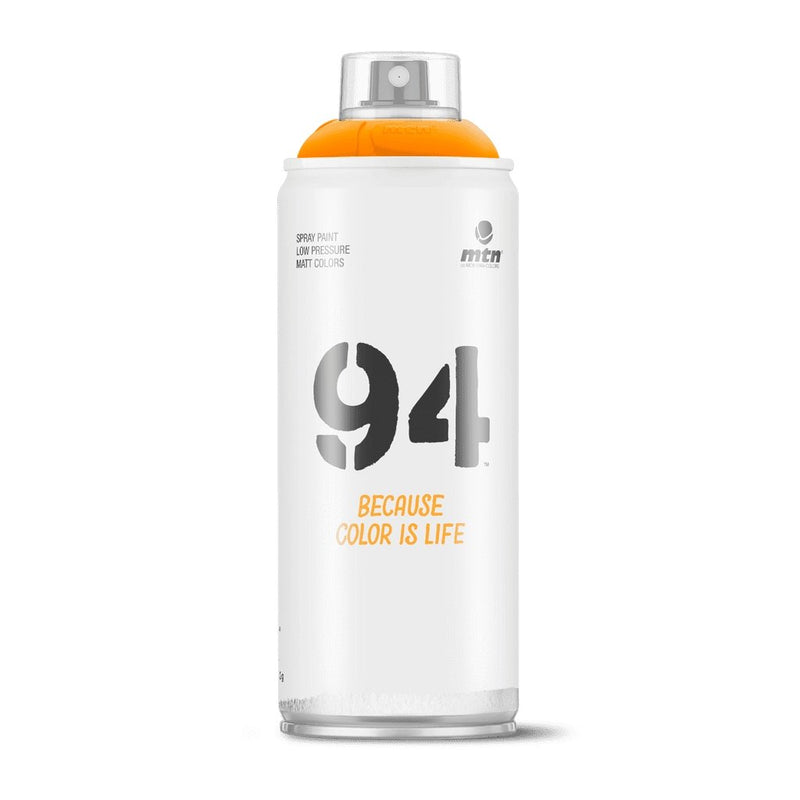MTN 94 Spray Paint Fluro Orange 400ml | Reliance Fine Art |Spray Paint