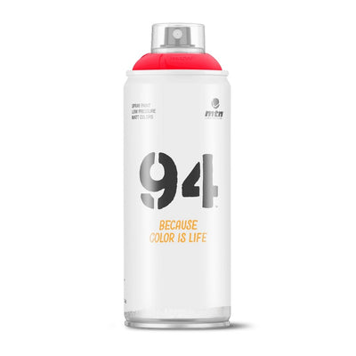 MTN 94 Spray Paint Fluro Red 400ml | Reliance Fine Art |Spray Paint