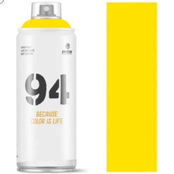 MTN 94 Spray Paint Light Yellow 400ml | Reliance Fine Art |Spray Paint