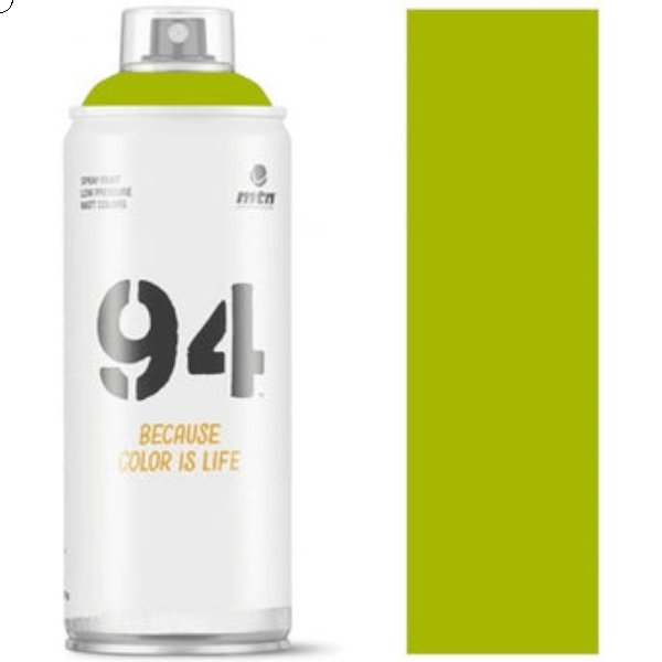 MTN 94 Spray Paint Neon Green 400ml | Reliance Fine Art |Spray Paint