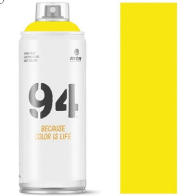 MTN 94 Spray Paint Sulfur Yellow 400ml | Reliance Fine Art |Spray Paint