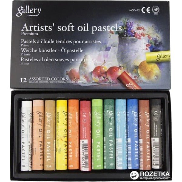 Mungyo Gallery Artists Soft Oil Pastels Set of 12 | Reliance Fine Art |Pastels