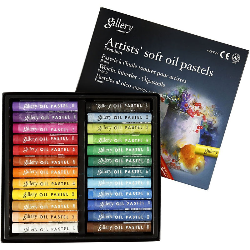 Mungyo Gallery Artists Soft Oil Pastels Set of 24 | Reliance Fine Art |Pastels