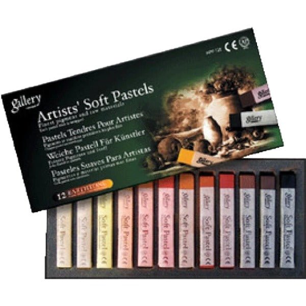 Mungyo Soft Pastel 12 Earthtone (MPV12E) | Reliance Fine Art |Pastels