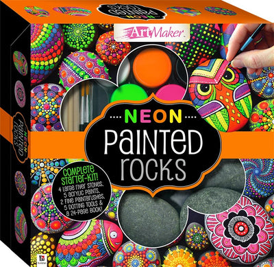 Neon Painted Rock | Reliance Fine Art |