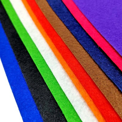 Nonwoven Felt Paper Multi Color Pack of 10 Sheets A4 (A4FELT-MC) | Reliance Fine Art |A4 & A5Paper PacksPaper Packs A3