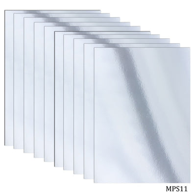 Paper Silver Mirror 10 Sheet Pack A4 (MPS11) | Reliance Fine Art |A4 & A5Paper PacksPaper Packs A3